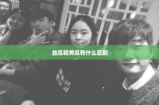 丝瓜和黄瓜有什么区别