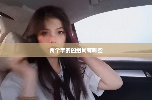两个字的凶组词有哪些