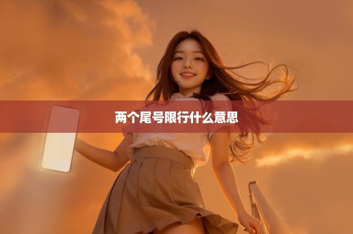 两个尾号限行什么意思