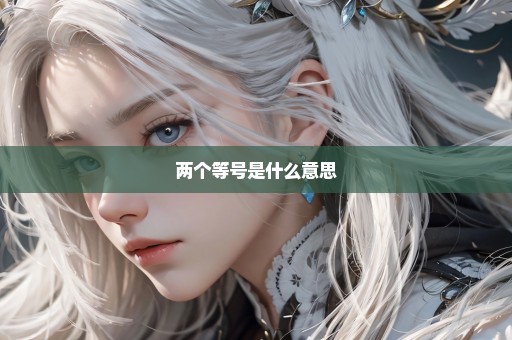 两个等号是什么意思