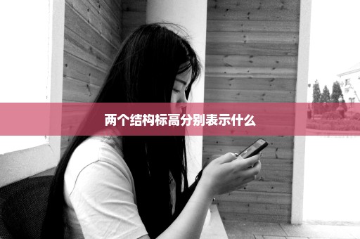 两个结构标高分别表示什么