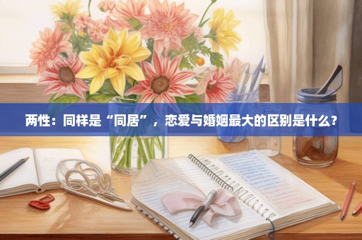 两性：同样是“同居”，恋爱与婚姻最大的区别是什么？