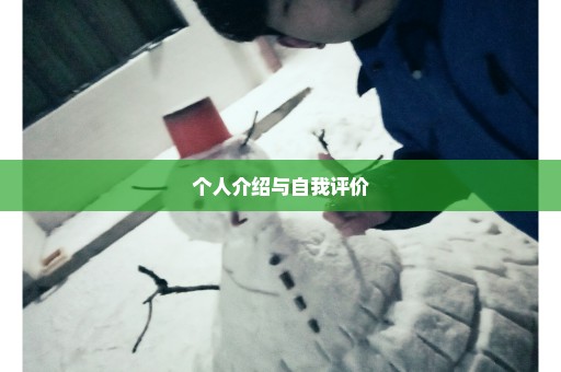 个人介绍与自我评价