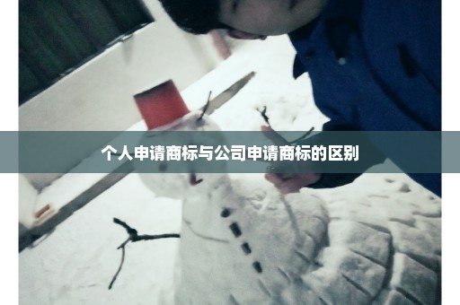 个人申请商标与公司申请商标的区别