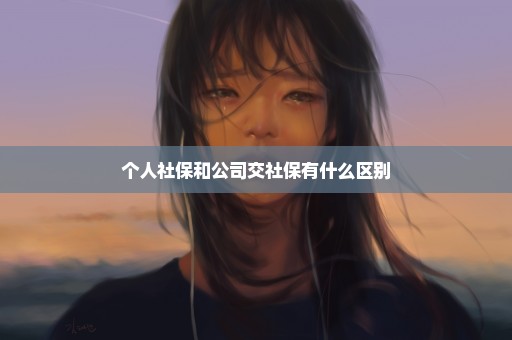 个人社保和公司交社保有什么区别