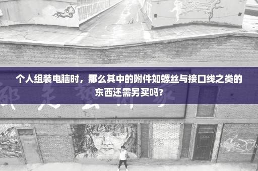 个人组装电脑时，那么其中的附件如螺丝与接口线之类的东西还需另买吗？