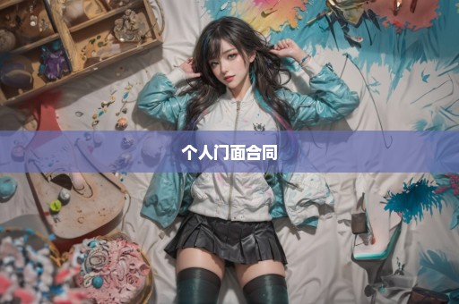个人门面合同