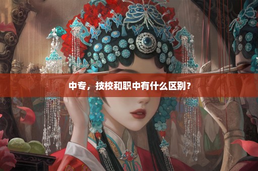 中专，技校和职中有什么区别？