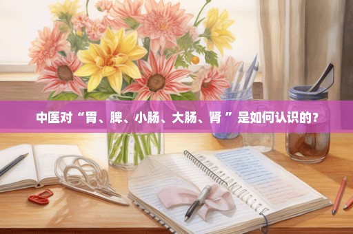 中医对“胃、脾、小肠、大肠、肾 ”是如何认识的？