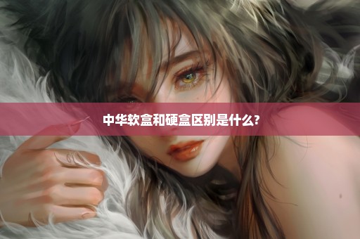 中华软盒和硬盒区别是什么?