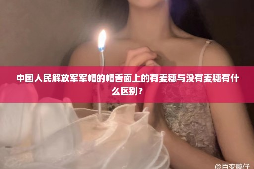 中国人民解放军军帽的帽舌面上的有麦穗与没有麦穗有什么区别？