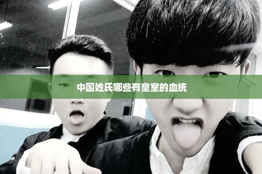 中国姓氏哪些有皇室的血统