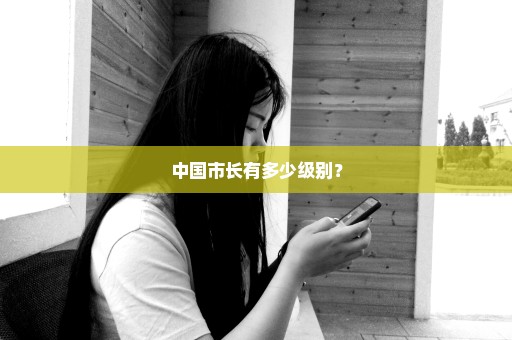中国市长有多少级别？