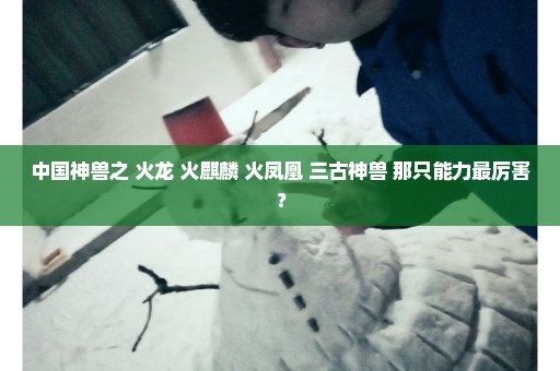 中国神兽之 火龙 火麒麟 火凤凰 三古神兽 那只能力最厉害？