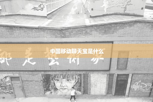 中国移动聊天宝是什么
