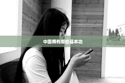 中国舞有哪些基本功