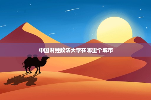 中国财经政法大学在哪里个城市