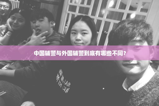 中国辅警与外国辅警到底有哪些不同？