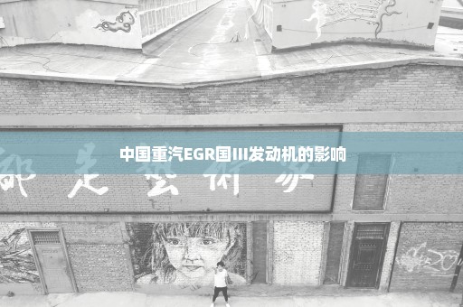 中国重汽EGR国Ⅲ发动机的影响