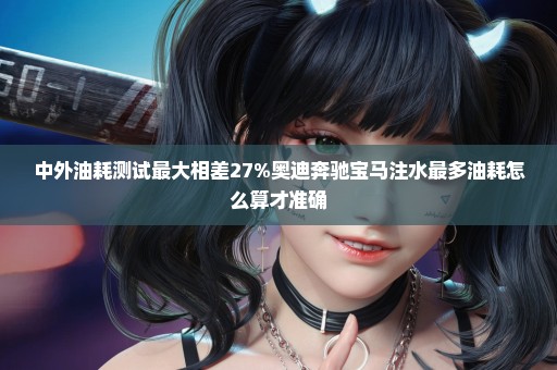 中外油耗测试最大相差27%奥迪奔驰宝马注水最多油耗怎么算才准确
