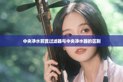 中央净水前置过滤器与中央净水器的区别