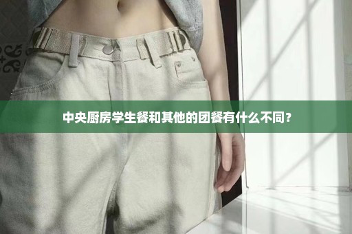 中央厨房学生餐和其他的团餐有什么不同？