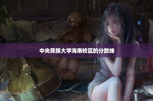 中央民族大学海南校区的分数线
