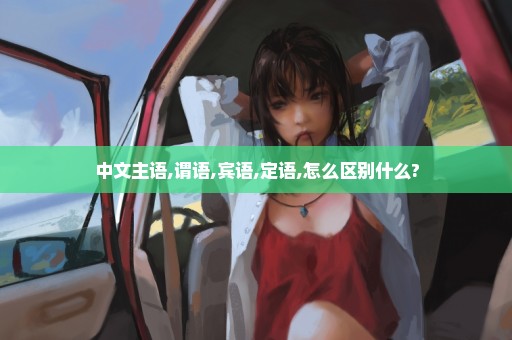 中文主语,谓语,宾语,定语,怎么区别什么?