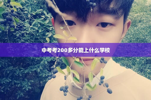 中考考200多分能上什么学校