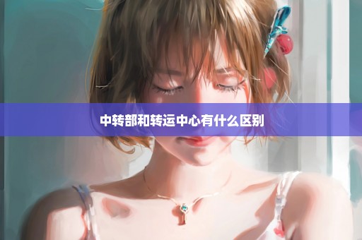 中转部和转运中心有什么区别