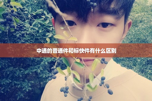 中通的普通件和标快件有什么区别