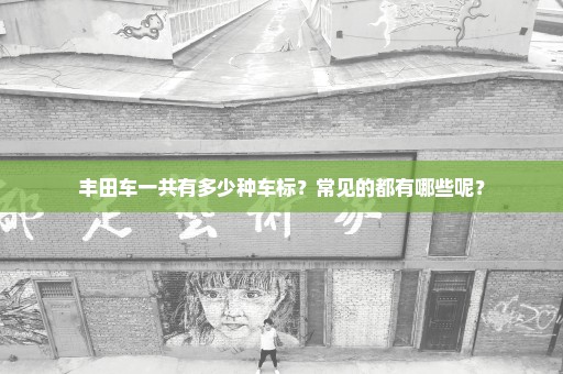丰田车一共有多少种车标？常见的都有哪些呢？