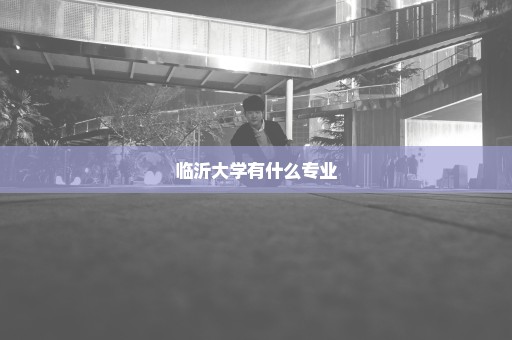 临沂大学有什么专业