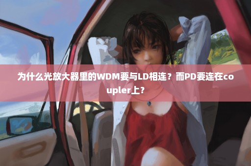 为什么光放大器里的WDM要与LD相连？而PD要连在coupler上？