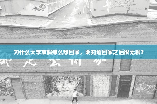 为什么大学放假那么想回家，明知道回家之后很无聊？