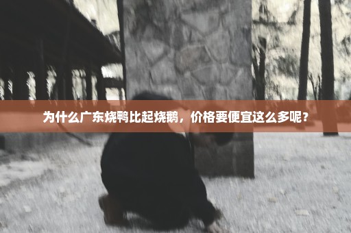 为什么广东烧鸭比起烧鹅，价格要便宜这么多呢？
