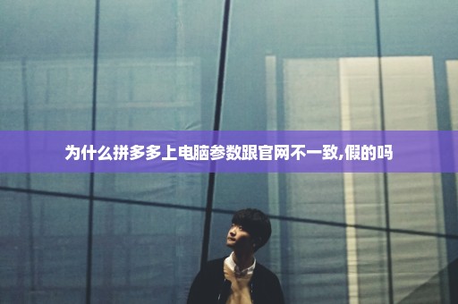 为什么拼多多上电脑参数跟官网不一致,假的吗