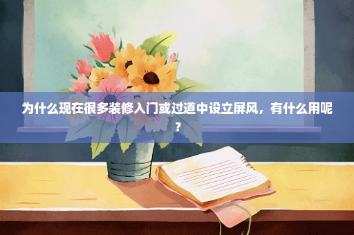 为什么现在很多装修入门或过道中设立屏风，有什么用呢？