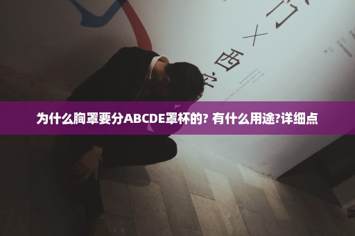为什么胸罩要分ABCDE罩杯的? 有什么用途?详细点