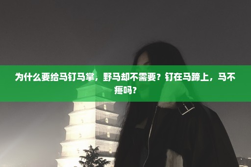 为什么要给马钉马掌，野马却不需要？钉在马蹄上，马不疼吗？