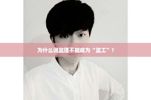 为什么说监理不能成为“监工”?