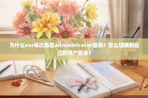 为什么vss每次都是administrator登录？怎么切换到自己的用户登录？