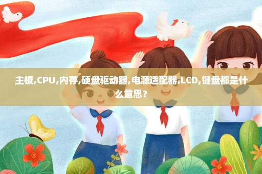 主板,CPU,内存,硬盘驱动器,电源适配器,LCD,键盘都是什么意思？