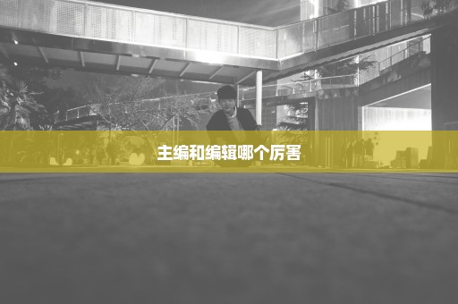 主编和编辑哪个厉害