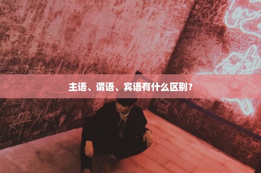 主语、谓语、宾语有什么区别？