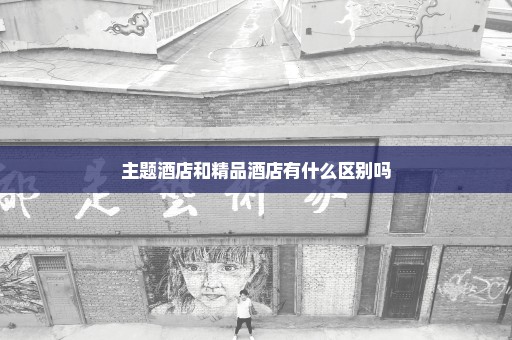 主题酒店和精品酒店有什么区别吗