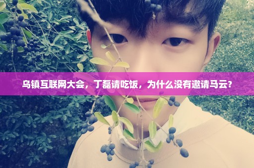 乌镇互联网大会，丁磊请吃饭，为什么没有邀请马云？