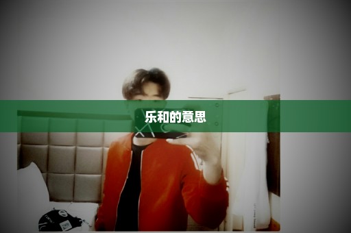 乐和的意思