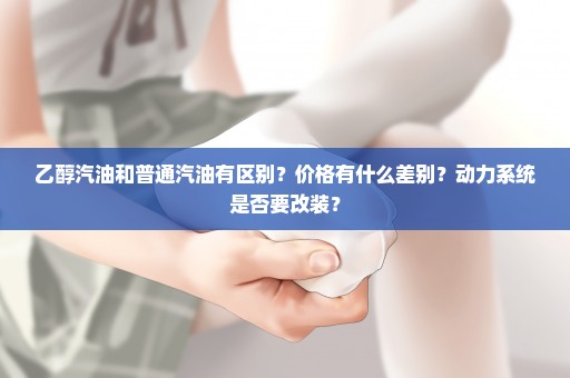 乙醇汽油和普通汽油有区别？价格有什么差别？动力系统是否要改装？