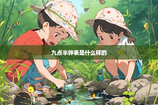 九点半钟表是什么样的